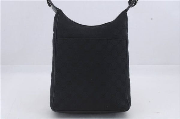 Authentic GUCCI Vintage Shoulder Hand Bag GG Canvas Leather 0190537 Black 5474D