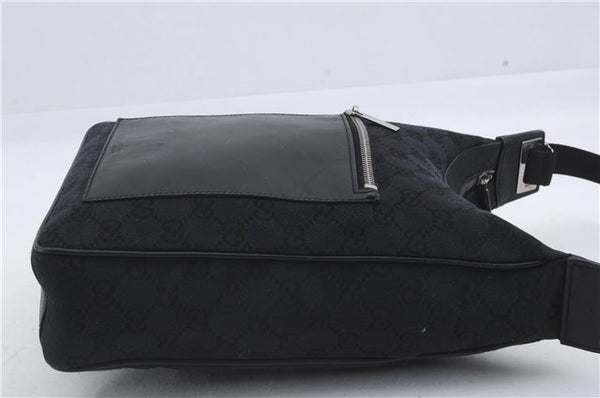 Authentic GUCCI Vintage Shoulder Hand Bag GG Canvas Leather 0190537 Black 5474D