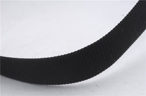 Authentic GUCCI Vintage Shoulder Hand Bag GG Canvas Leather 0190537 Black 5474D