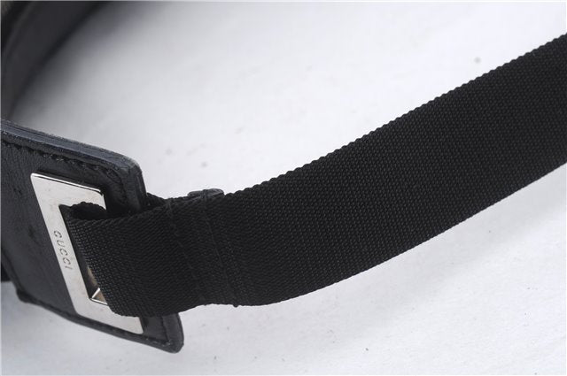 Authentic GUCCI Vintage Shoulder Hand Bag GG Canvas Leather 0190537 Black 5474D