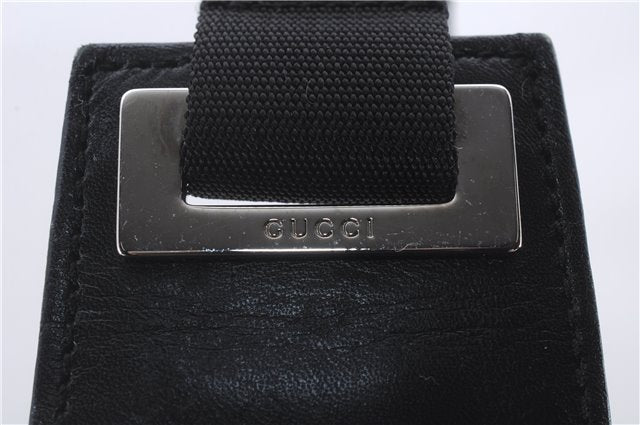 Authentic GUCCI Vintage Shoulder Hand Bag GG Canvas Leather 0190537 Black 5474D