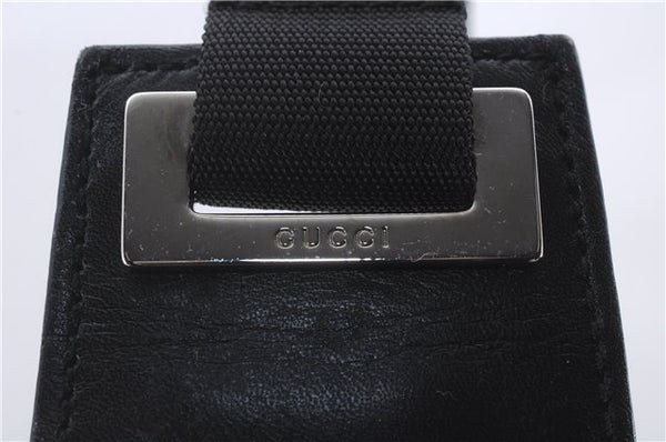 Authentic GUCCI Vintage Shoulder Hand Bag GG Canvas Leather 0190537 Black 5474D