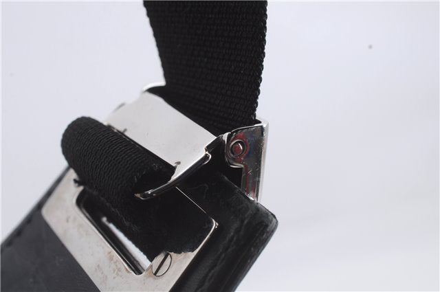 Authentic GUCCI Vintage Shoulder Hand Bag GG Canvas Leather 0190537 Black 5474D