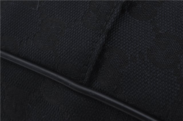 Authentic GUCCI Vintage Shoulder Hand Bag GG Canvas Leather 0190537 Black 5474D