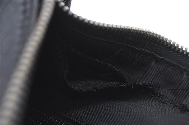 Authentic GUCCI Vintage Shoulder Hand Bag GG Canvas Leather 0190537 Black 5474D