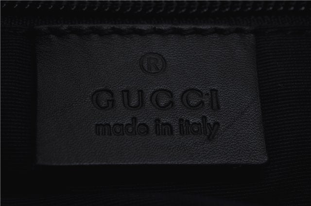 Authentic GUCCI Vintage Shoulder Hand Bag GG Canvas Leather 0190537 Black 5474D