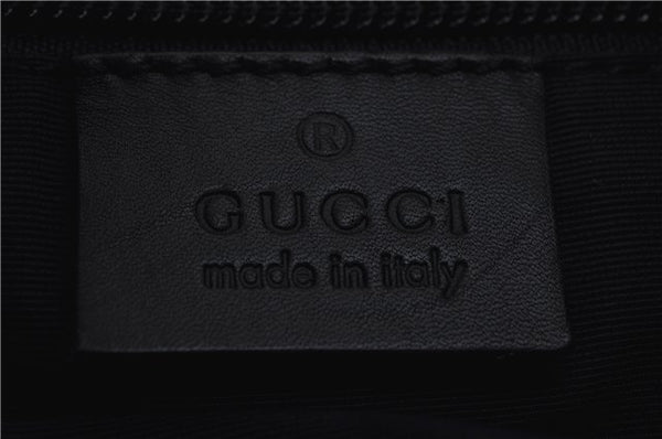 Authentic GUCCI Vintage Shoulder Hand Bag GG Canvas Leather 0190537 Black 5474D