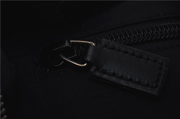 Authentic GUCCI Vintage Shoulder Hand Bag GG Canvas Leather 0190537 Black 5474D