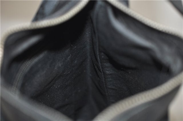 Authentic GUCCI Vintage Shoulder Hand Bag GG Canvas Leather 0190537 Black 5474D