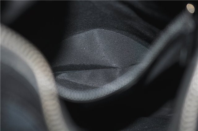 Authentic GUCCI Vintage Shoulder Hand Bag GG Canvas Leather 0190537 Black 5474D