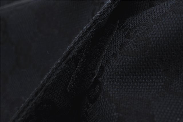 Authentic GUCCI Vintage Shoulder Hand Bag GG Canvas Leather 0190537 Black 5474D