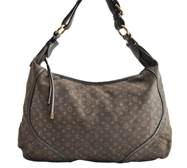 Auth Louis Vuitton Monogram Mini Lin Manon MM Shoulder Bag Gray M95618 LV 5475I