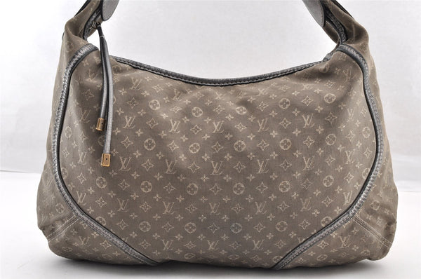 Auth Louis Vuitton Monogram Mini Lin Manon MM Shoulder Bag Gray M95618 LV 5475I