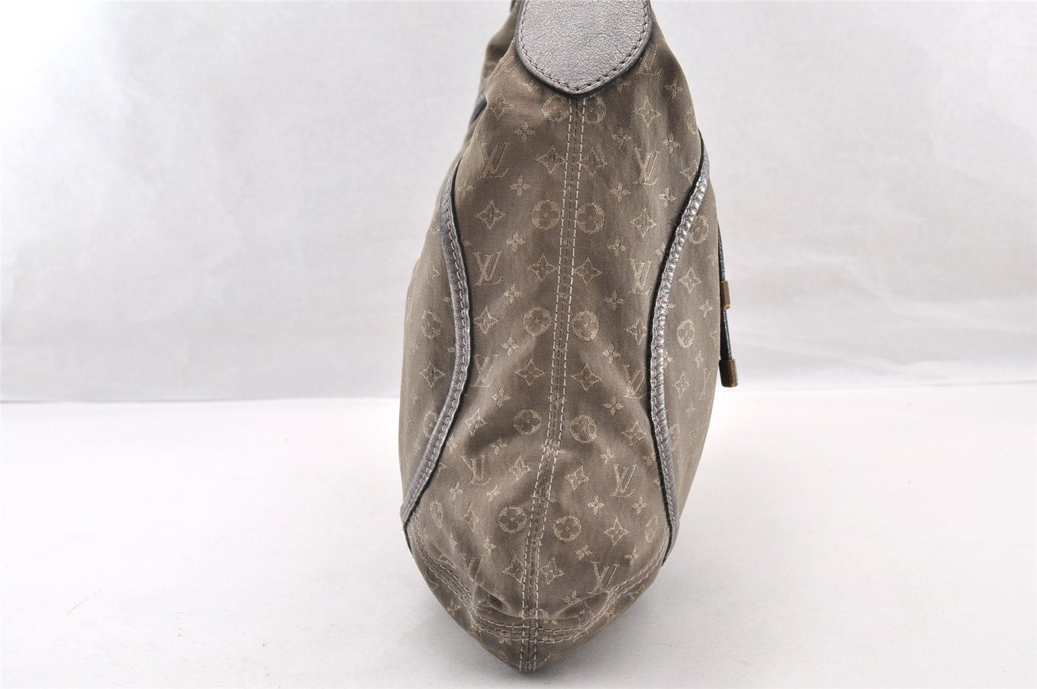 Auth Louis Vuitton Monogram Mini Lin Manon MM Shoulder Bag Gray M95618 LV 5475I