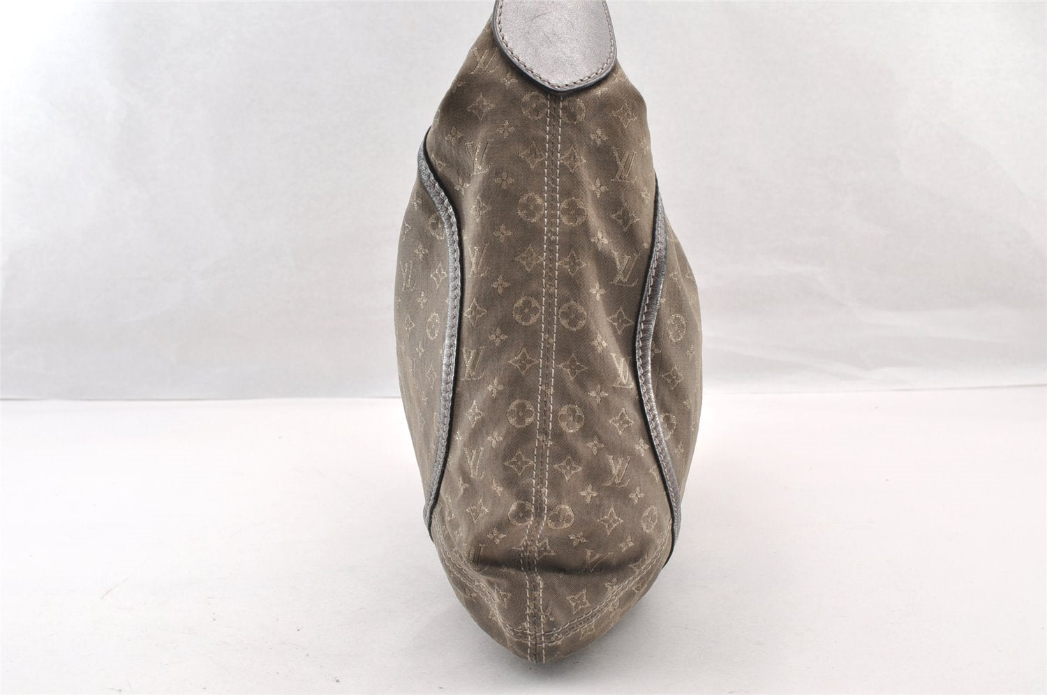 Auth Louis Vuitton Monogram Mini Lin Manon MM Shoulder Bag Gray M95618 LV 5475I