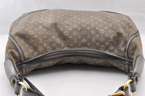 Auth Louis Vuitton Monogram Mini Lin Manon MM Shoulder Bag Gray M95618 LV 5475I