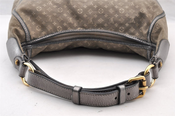 Auth Louis Vuitton Monogram Mini Lin Manon MM Shoulder Bag Gray M95618 LV 5475I