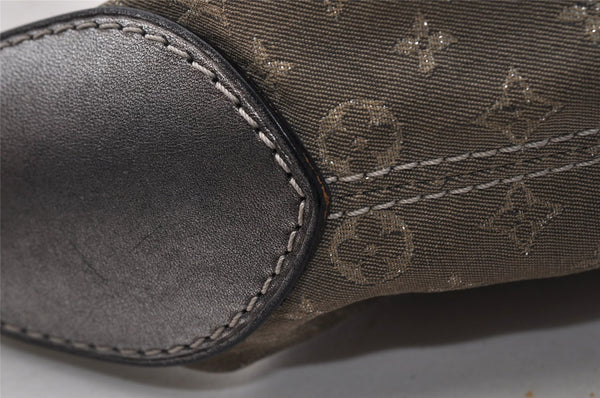 Auth Louis Vuitton Monogram Mini Lin Manon MM Shoulder Bag Gray M95618 LV 5475I