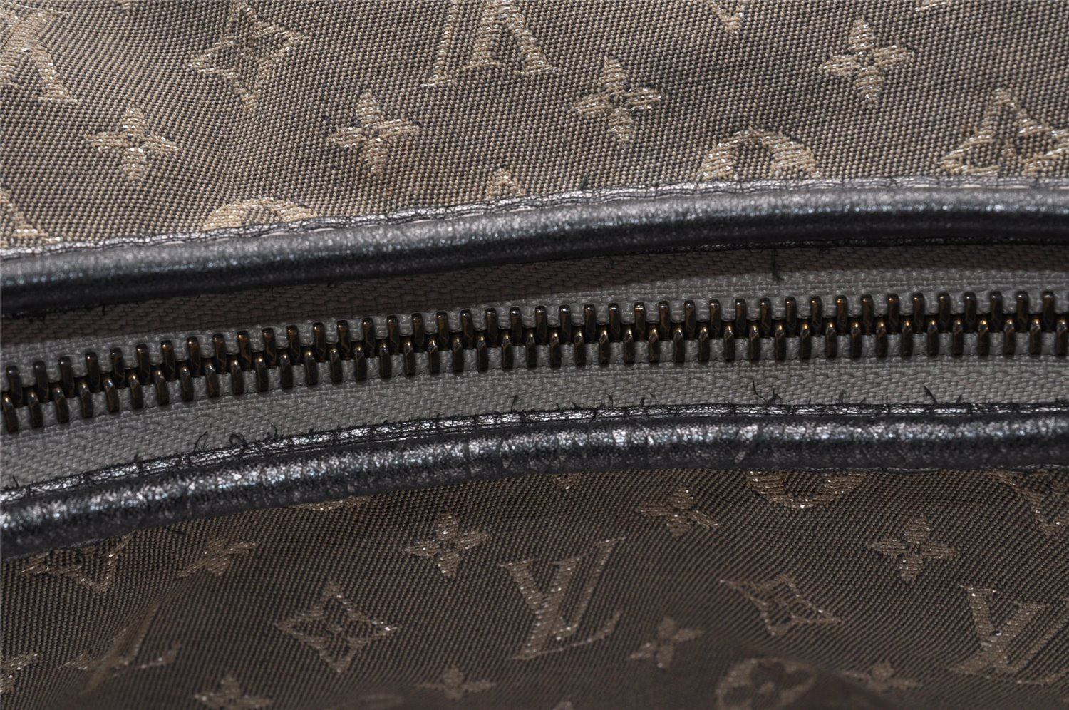 Auth Louis Vuitton Monogram Mini Lin Manon MM Shoulder Bag Gray M95618 LV 5475I