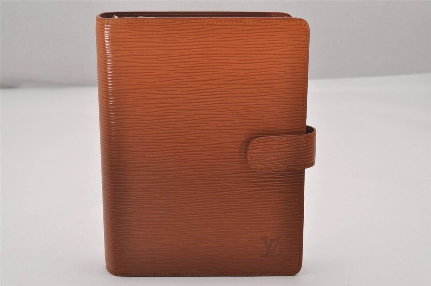 Authentic Louis Vuitton Epi Agenda MM Notebook Cover Brown R20043 LV 5476I