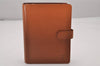 Authentic Louis Vuitton Epi Agenda MM Notebook Cover Brown R20043 LV 5476I