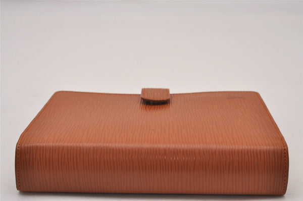 Authentic Louis Vuitton Epi Agenda MM Notebook Cover Brown R20043 LV 5476I