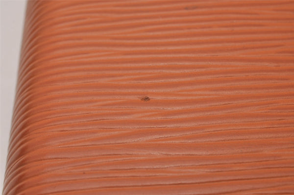 Authentic Louis Vuitton Epi Agenda MM Notebook Cover Brown R20043 LV 5476I