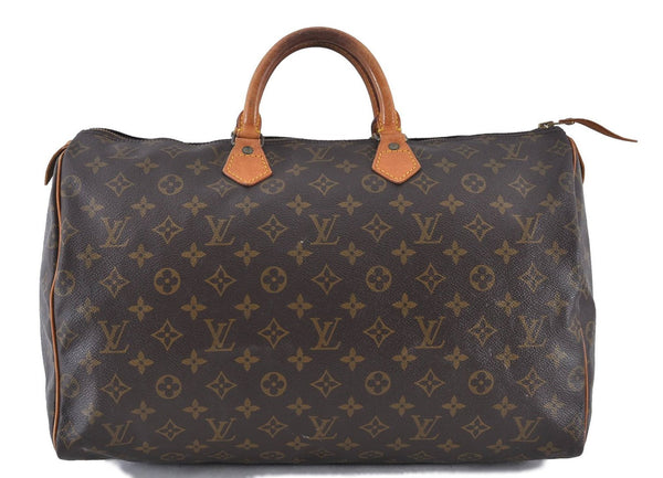 Authentic LOUIS VUITTON Monogram Speedy 40 Hand Bag M41522 LV 5477C