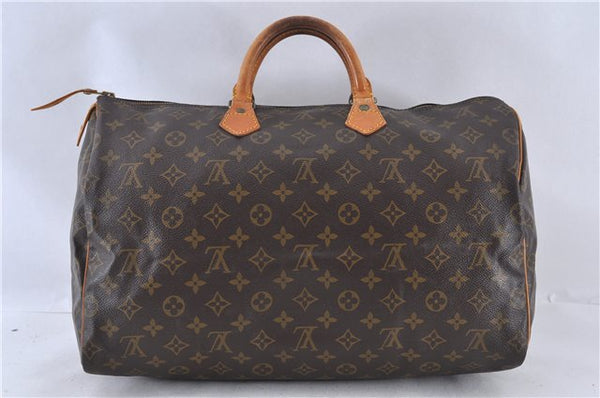 Authentic LOUIS VUITTON Monogram Speedy 40 Hand Bag M41522 LV 5477C