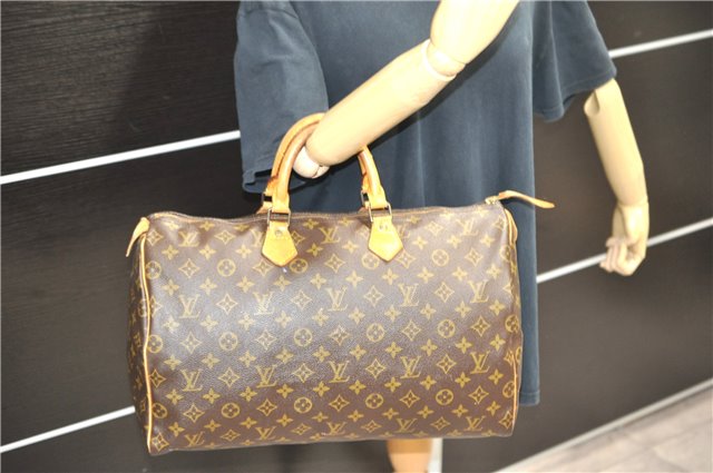 Authentic LOUIS VUITTON Monogram Speedy 40 Hand Bag M41522 LV 5477C