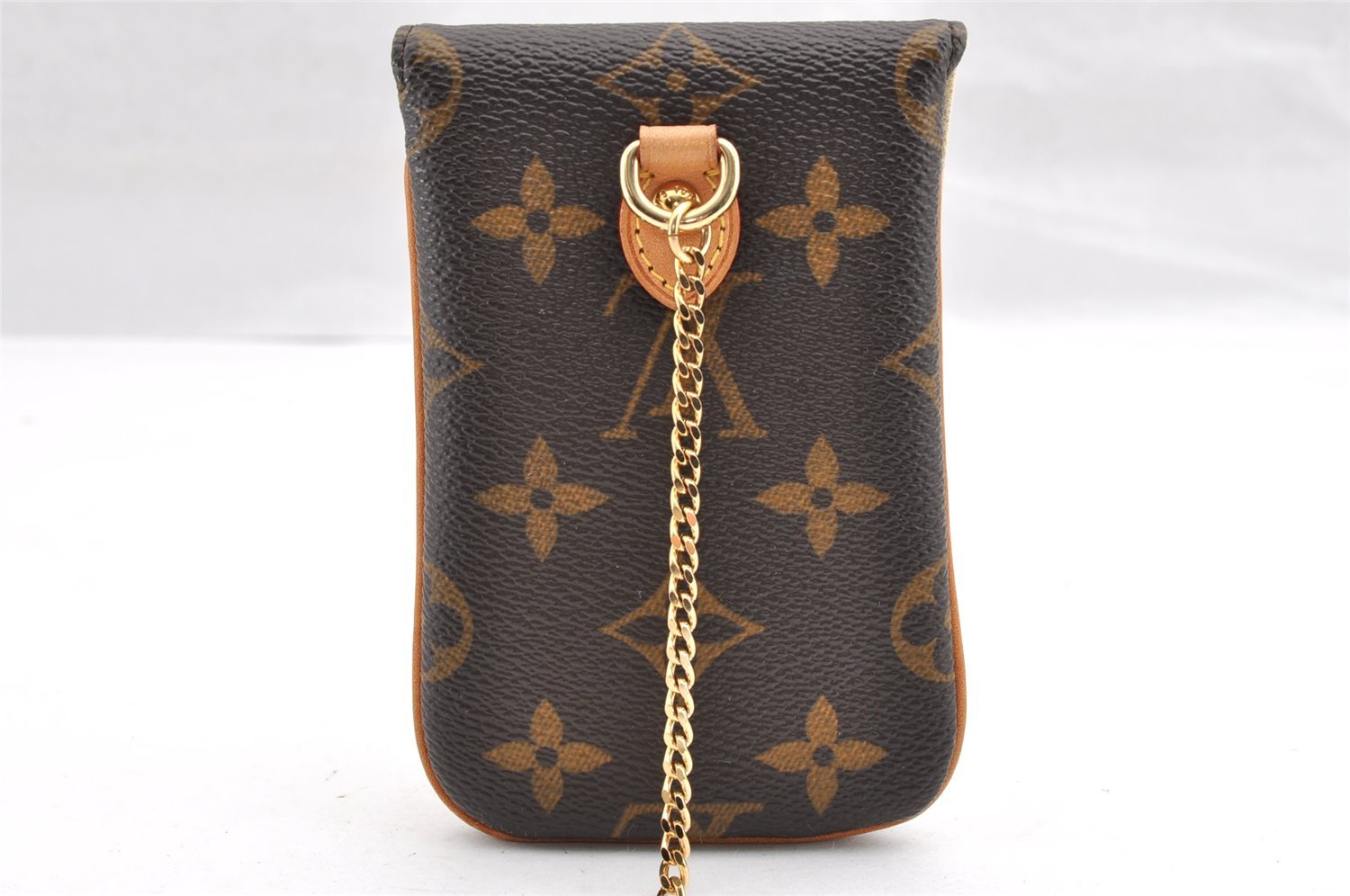 Authentic Louis Vuitton Monogram Etui Telephone MM Phone Case M66546 LV 5477I