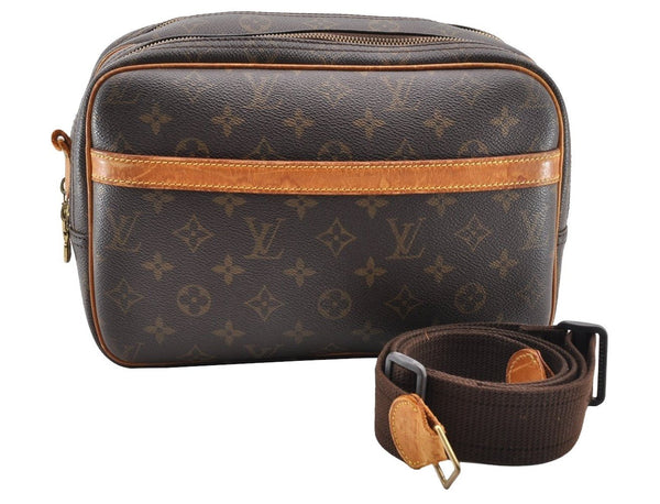 Authentic Louis Vuitton Monogram Reporter PM Shoulder Bag M45254 LV Junk 5478I