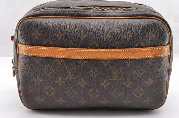 Authentic Louis Vuitton Monogram Reporter PM Shoulder Bag M45254 LV Junk 5478I