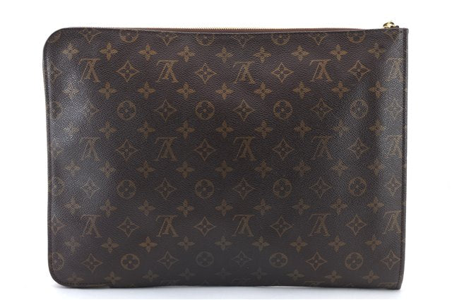 Authentic LOUIS VUITTON Monogram Poche Documents Document Case M53400 LV 5479C