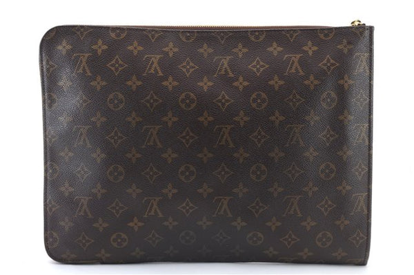 Authentic LOUIS VUITTON Monogram Poche Documents Document Case M53400 LV 5479C