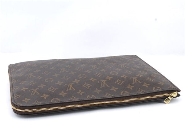 Authentic LOUIS VUITTON Monogram Poche Documents Document Case M53400 LV 5479C