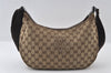 Authentic GUCCI Shoulder Cross Body Bag GG Canvas Leather 122790 Brown 5479I