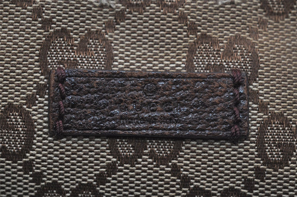 Authentic GUCCI Shoulder Cross Body Bag GG Canvas Leather 122790 Brown 5479I