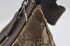 Authentic GUCCI Shoulder Cross Body Bag GG Canvas Leather 122790 Brown 5479I