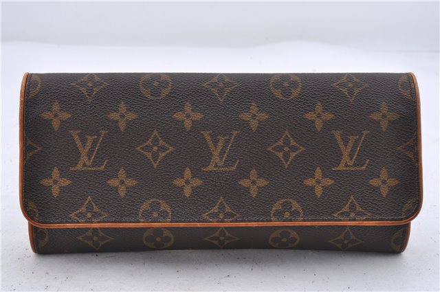 Authentic Louis Vuitton Monogram Pochette Twin GM Shoulder Bag M51852 LV 5480D