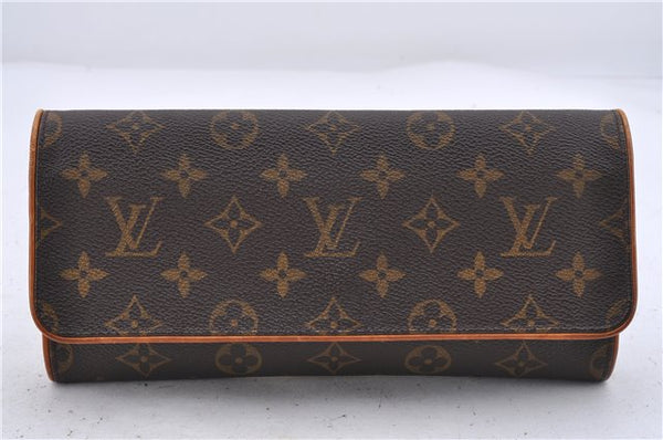 Authentic Louis Vuitton Monogram Pochette Twin GM Shoulder Bag M51852 LV 5480D