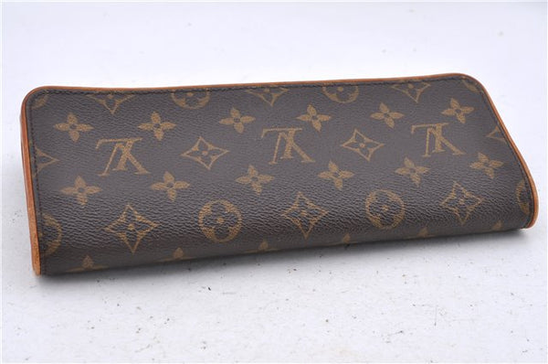 Authentic Louis Vuitton Monogram Pochette Twin GM Shoulder Bag M51852 LV 5480D