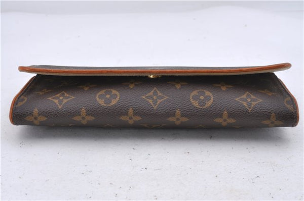 Authentic Louis Vuitton Monogram Pochette Twin GM Shoulder Bag M51852 LV 5480D