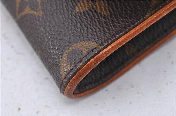 Authentic Louis Vuitton Monogram Pochette Twin GM Shoulder Bag M51852 LV 5480D