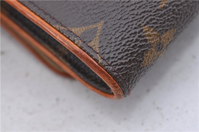 Authentic Louis Vuitton Monogram Pochette Twin GM Shoulder Bag M51852 LV 5480D