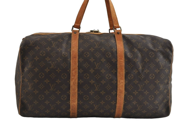 Authentic Louis Vuitton Monogram Sac Souple55 Hand Boston Bag M41622 Junk 5480I