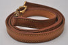 Authentic Louis Vuitton Leather Shoulder Strap Beige 46.1" LV 5481I