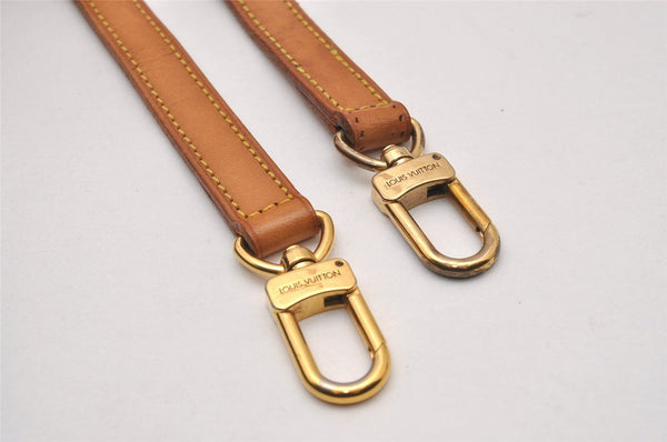 Authentic Louis Vuitton Leather Shoulder Strap Beige 46.1" LV 5481I