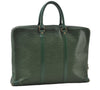 Authentic Louis Vuitton Epi Porte Documents Voyage Briefcase M54474 Green  5482I