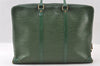 Authentic Louis Vuitton Epi Porte Documents Voyage Briefcase M54474 Green  5482I